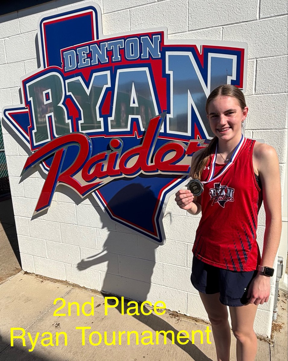 Congratulations to Hannah for winning 2nd place at our Ryan tournament today!!  Go Raiders!!