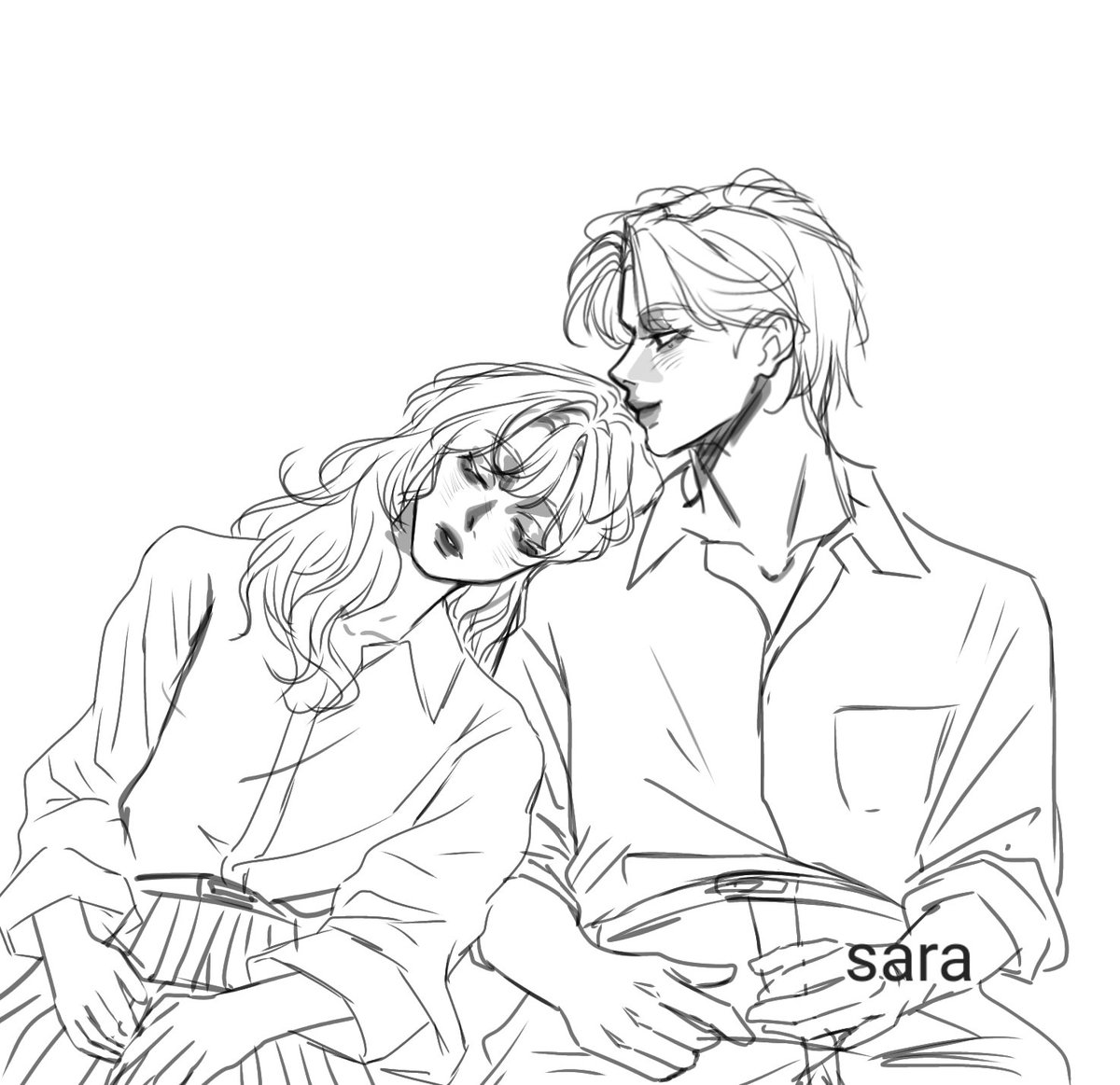 Since Valentine's Day is approaching, here are some old sketches for couples :3 
#Valentineart #VGenOpen