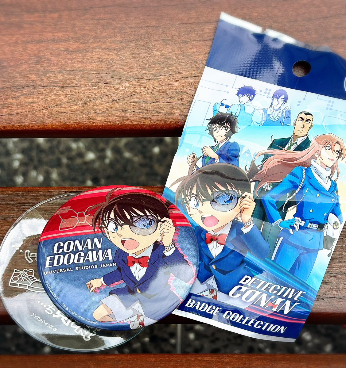 ユニバ🌎🤍 名探偵コナン コレクタブル缶バッジ 欲しかったコナンくん