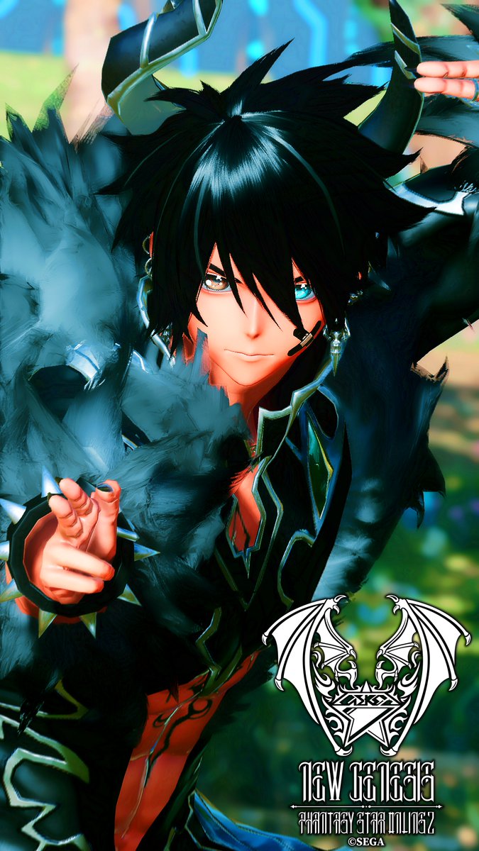 アクションヒーローポーズ🦸‍♂️
#PSO2NGS_SS
#ma7ロゴ 
#男性キャラ応援し隊