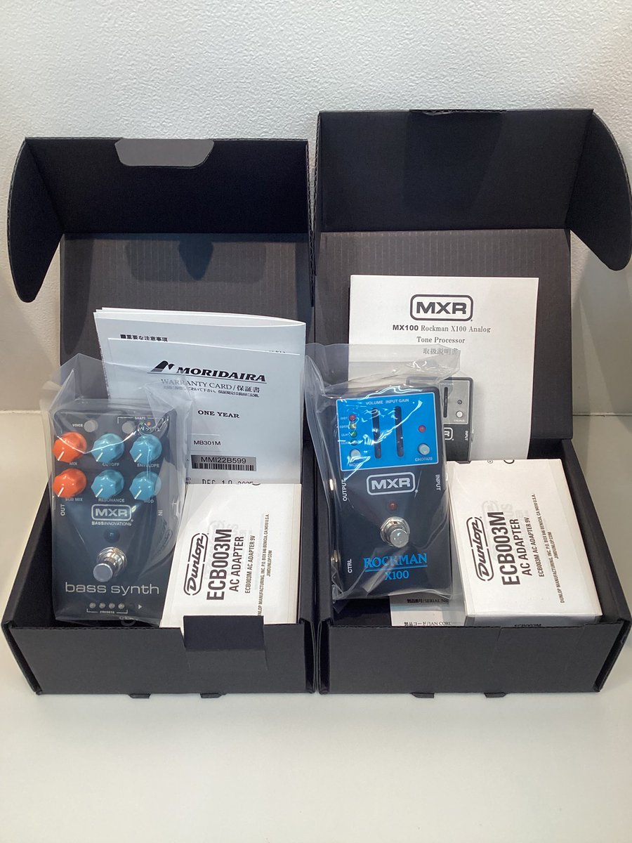 MXR ROCKMAN X100 & bass synthが2点ずつ入荷！！！ 両機種ともに
