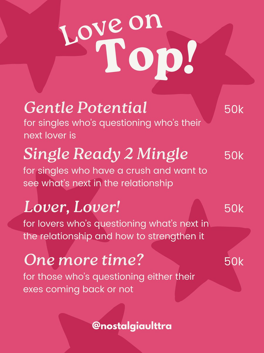 nostalgiaulttra's tweet image. good morning, dear angels! 🤍

aku sudah open for book untuk sesi tarot hari ini :D boleh diliat-liat dulu menunya, siapa tau ada yang cocok buat kamu! 🫶🏻🌷

soOOO, book now &amp;amp; get ur reading SAME DAY! 🍒👋🏻💗

t. mau jasa baca tarot reading #zonauang