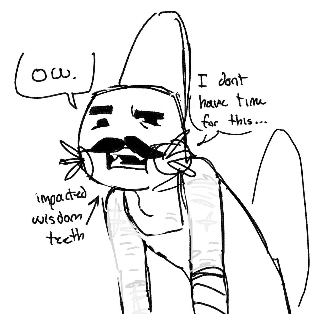 addlepine's tweet image. Been busy w school and my teeth are furious with me