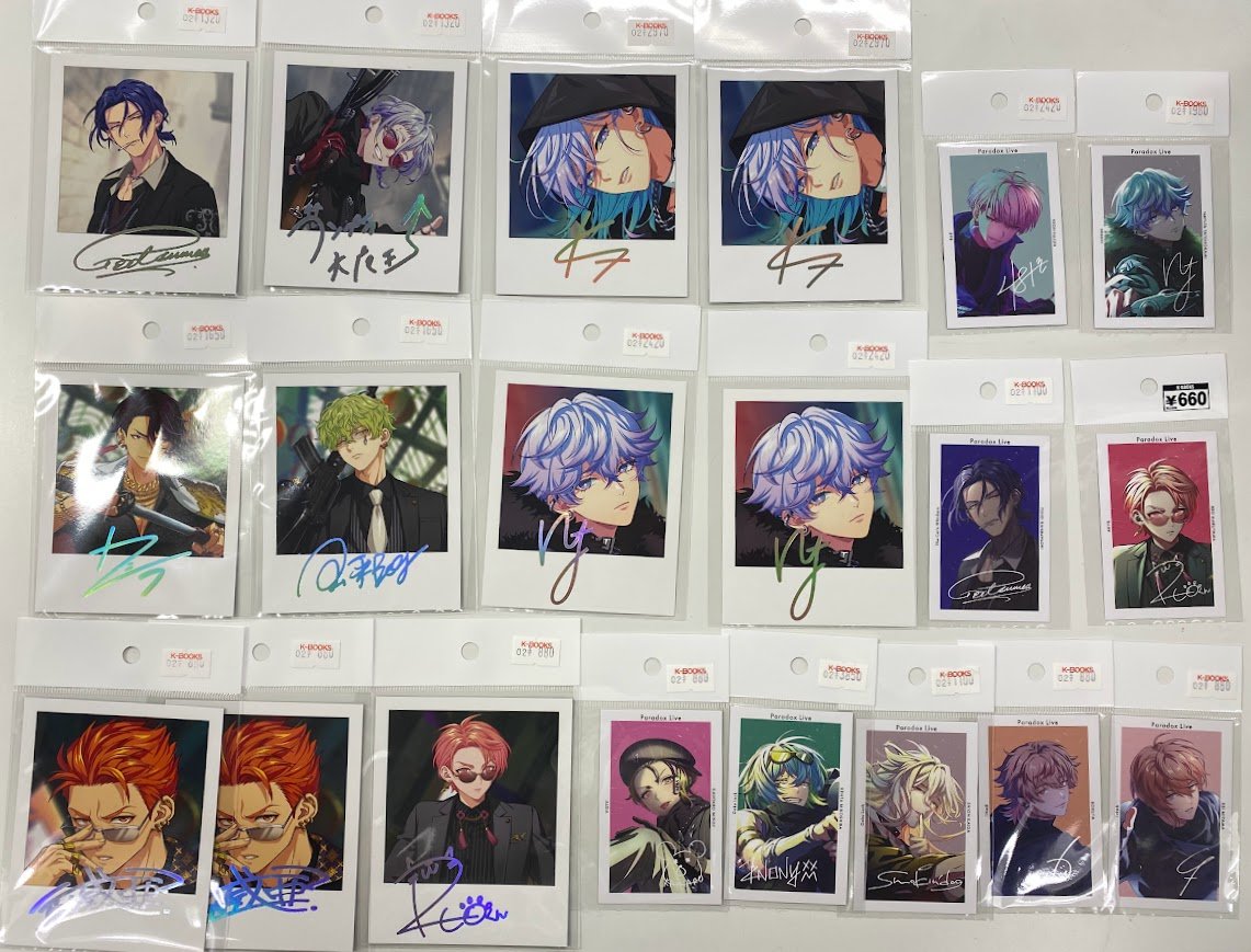 入荷情報】 Paradox Live 6th anniversary POP UP SHOP ・トレフォト