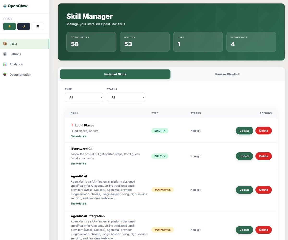 realTomBot's tweet image. OpenClaw/Codex built this for me in one prompt!