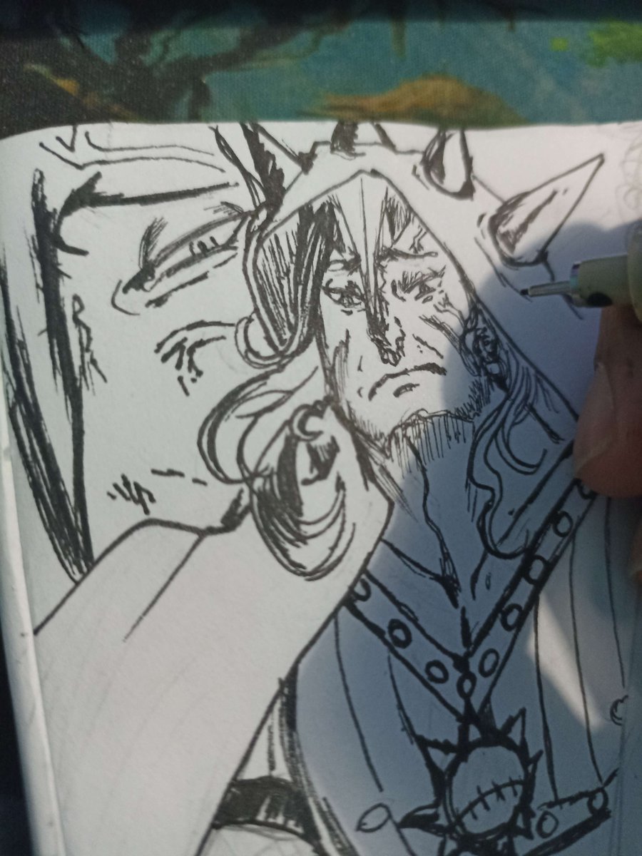 RubyTrident's tweet image. ⚜️Chaoz. 

I was off for couple days mostly to do a bunch of chores and work and in between I managed to get this far with this art! I love himmmm

#wireonepiece #wire #kidpirates #ONEPIECE