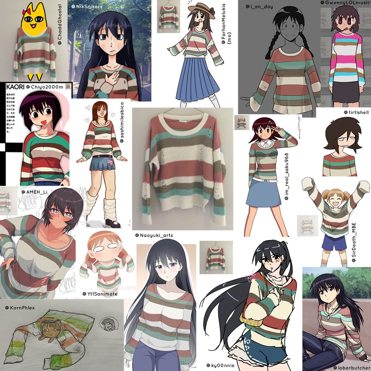 here's a collage of all the artworks in this challenge!
congrats to all who participated! See you all in the next round of this challenge!
#azumangadaioh #あずまんが大王