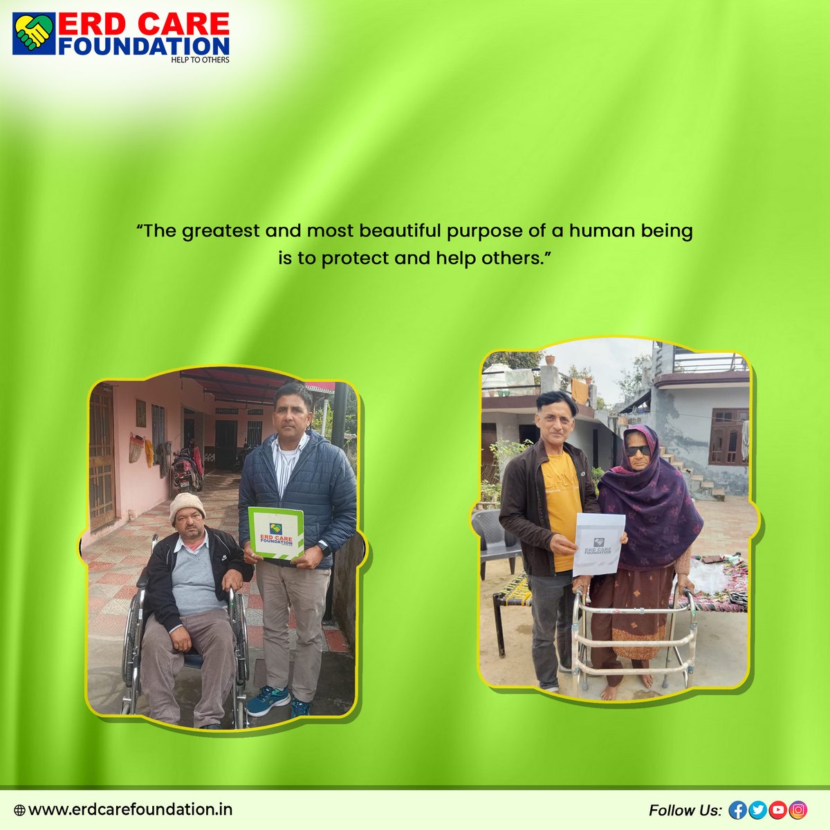 erdcare's tweet photo. “As you grow older, you'll realize you have two hands. One for helping yourself, the other for helping others."

#ngo #charity #nonprofit #education #donate #volunteer #help #india #love #support #covid #children #community #donation #fundraising #socialgood #change #socialwork https://t.co/GqYYFZwRTh