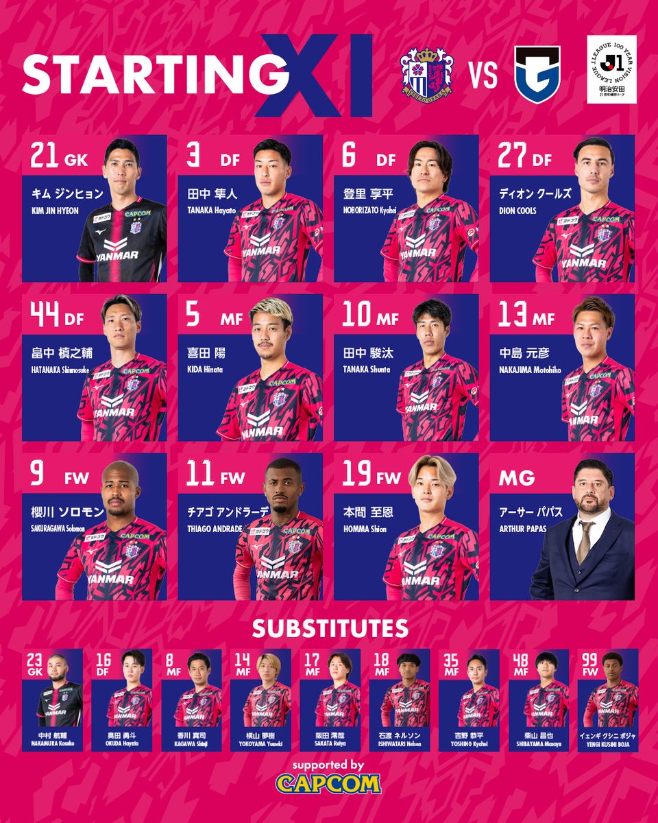 明治安田J1百年構想リーグ 第1節 2/7 16:00 KICK OFF⚽️ #セレッソ