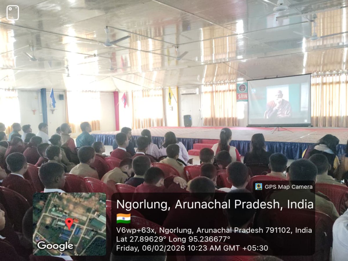 SSEastsiang's tweet photo. Cadets of SSES participated in the live telecast of Pariksha Pe Charcha, where Hon’ble PM Shri Narendra Modi shared valuable guidance on exam preparation, stress management, and positive thinking. The session was highly motivating and insightful for the cadets.
#ParikshaPeCharcha https://t.co/otA6uGREFn