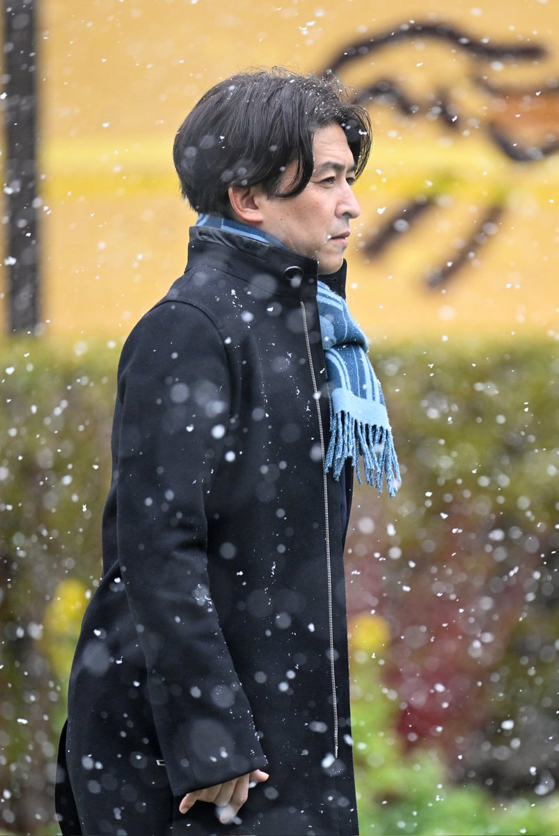 雪のせいで危うく見逃すことろだった