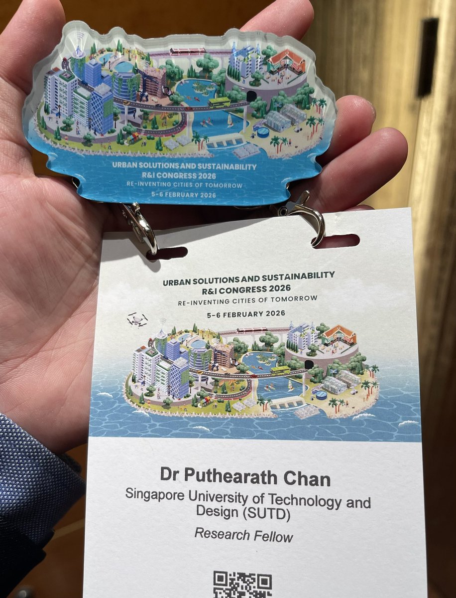CCputhearath's tweet photo. Urban Solutions and Sustainability R&amp;I Congress 2026
@Marina Bay Sands Expo and Convention Centre https://t.co/MQYF1et21z