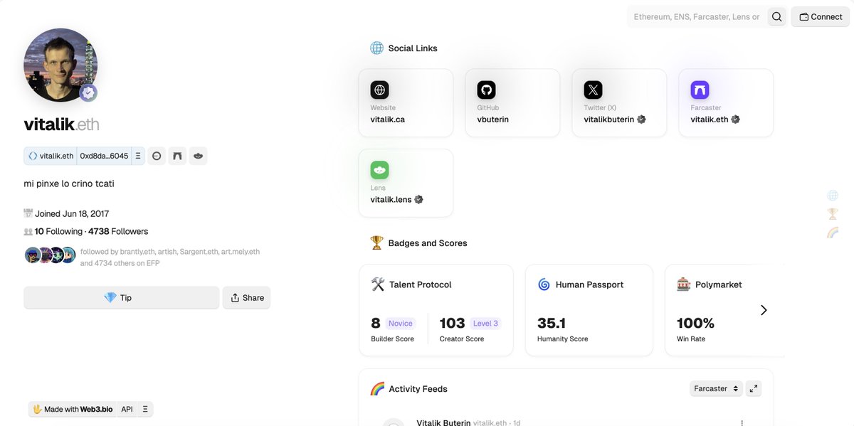 Web3.bio tweet media
