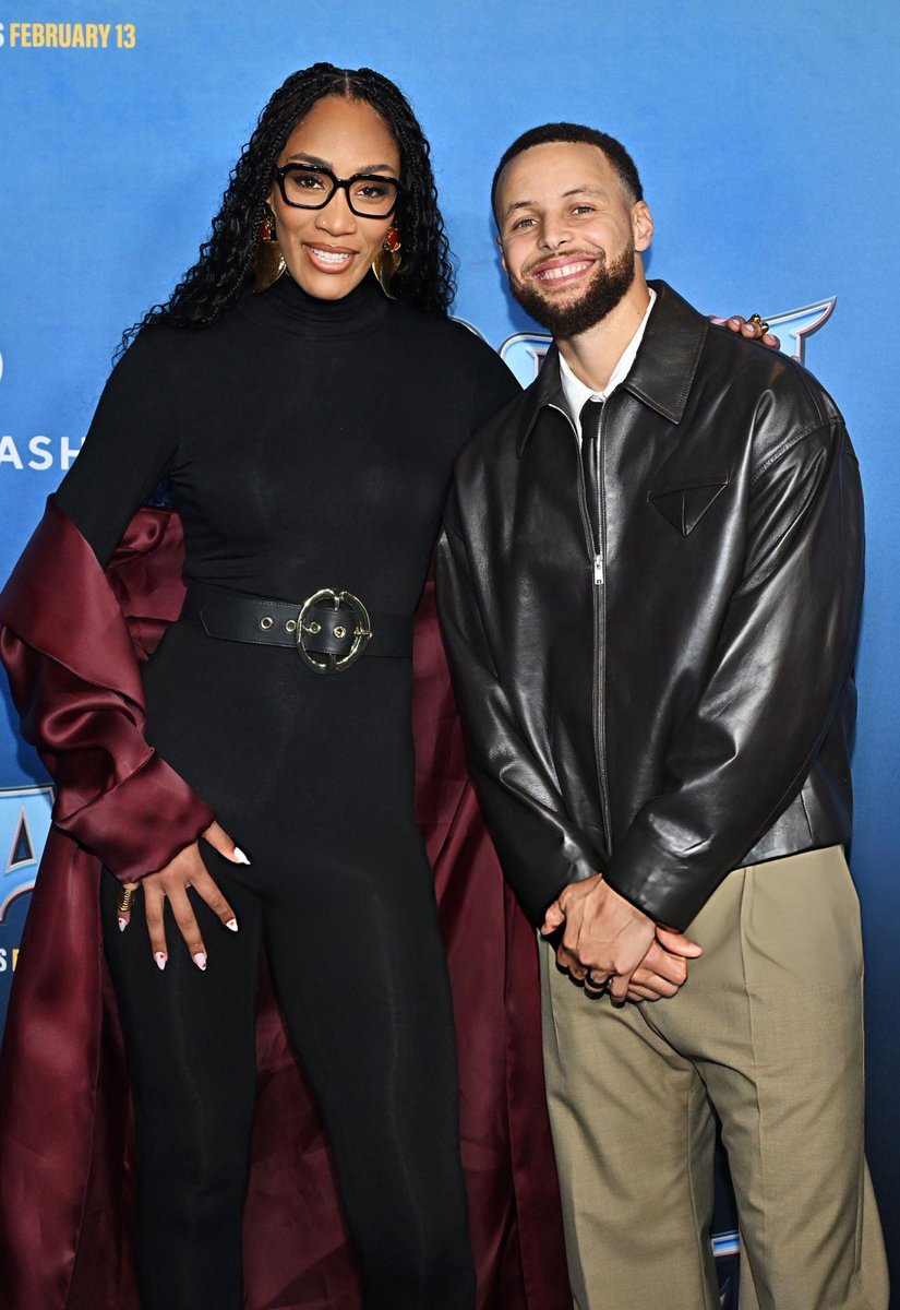 jinthirty's tweet image. Steph Curry and A’ja Wilson at the #GOATMovie Premiere in LA