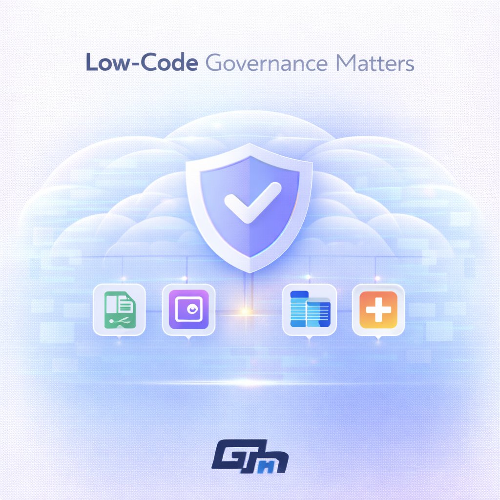 Power Apps and Power Automate are now audit topics.

Ownership and governance determine whether low-code scales safely.

Govern first.
Then scale.
#PowerPlatform #LowCode #ITGovernance #GTHCloud365

👉 CTA: Governance drives safe automation.