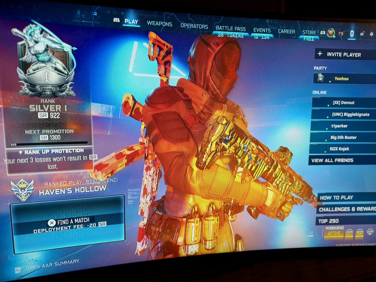 3 game silver 1 not to bad. 

But man solo queuing is not the for weak. 

Here is my Activision if anyone want to play 

Yoohoo#2685309