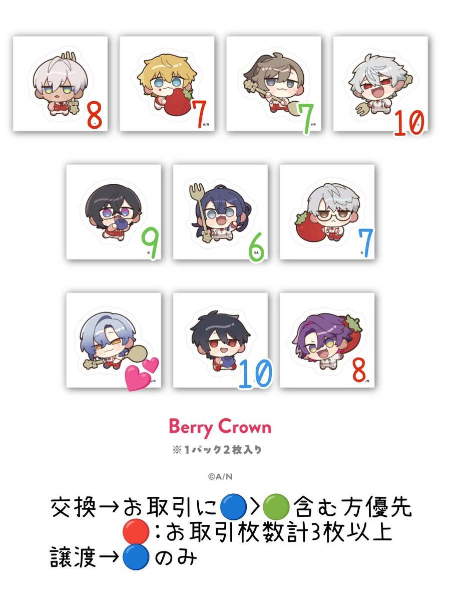 ma_430120's tweet photo. 【交換・譲渡】にじさんじ 8th with cake！　ランダムフレームマグネット　ステッカー　アクリルパーツ　Berry Crown　特典

譲→引用元画像1、2枚目／当ポスト画像1、2枚目ハートマーク以外
求→画像3枚目、特典赤クリアファイル

パーツ/マグネット条件は引用元
ステッカー条件は画像1
梅田手渡し https://t.co/wblEHFePrU