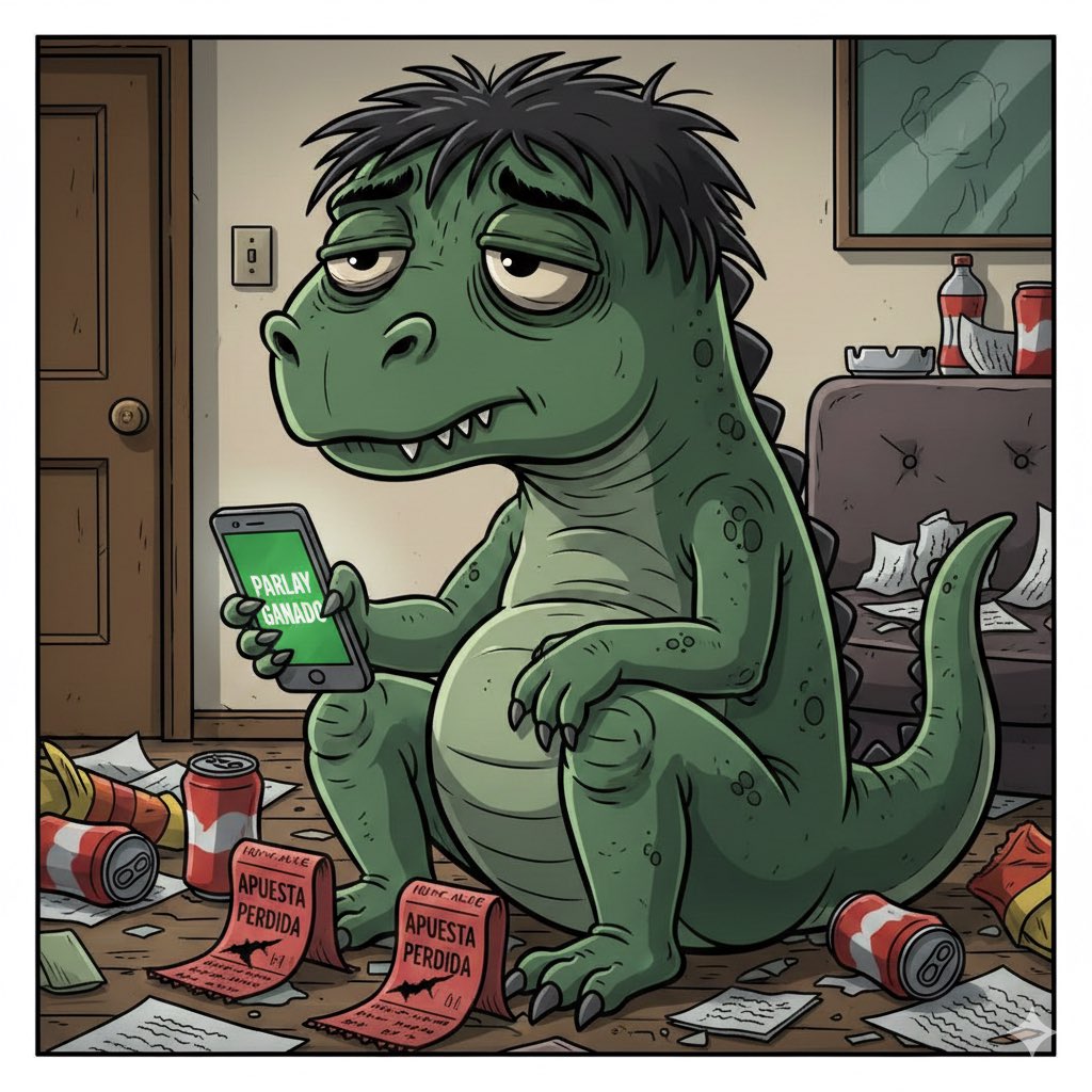 ElDinoTipster's tweet photo. 🦖💀 DÍA AGRIDULCE
✅ Parlay cobrado
❌ Dos apuestas perdidas
Esto no es glamour, es resistencia.
Aquí se gana, se pierde y se vuelve a intentar.
👉 Síguenos y prende las notificaciones
Mañana hay picks y no nos bajamos.
#Apuestas #Parlay #Seguimos #Apostador #Bankroll #Picks https://t.co/sgWviYE55F