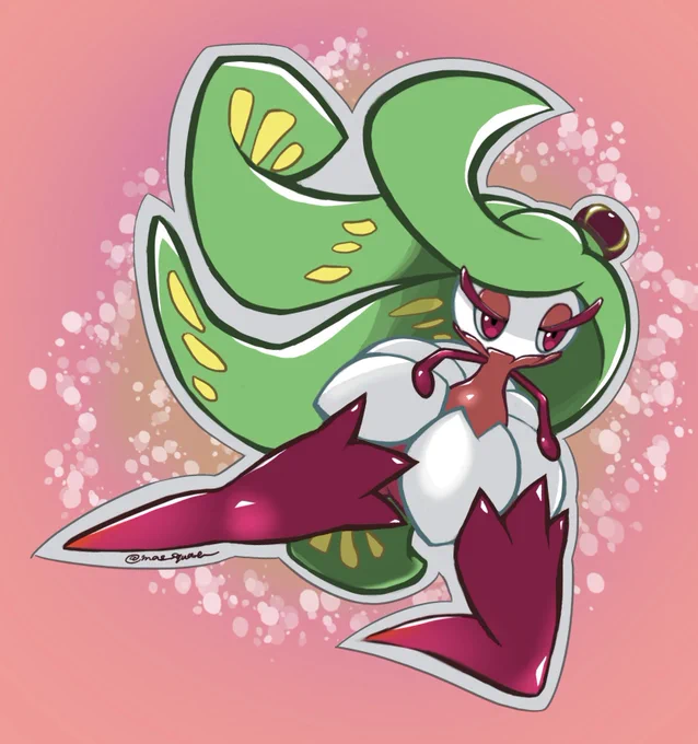 ひさしぶりにポケモン描きました。 アマージョ。