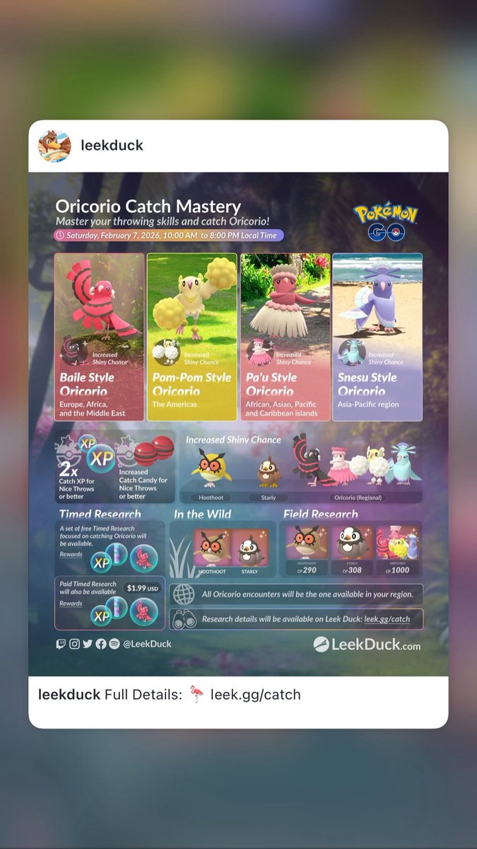 Bryanpoke12's tweet photo. Don’t forget Oricorio Event at 10 am! https://t.co/uOI4T8u6E1