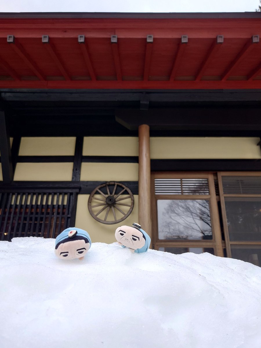 #世界に愛とのる島を
雪山を越えて朝ごはんを食べに来たよ❄️