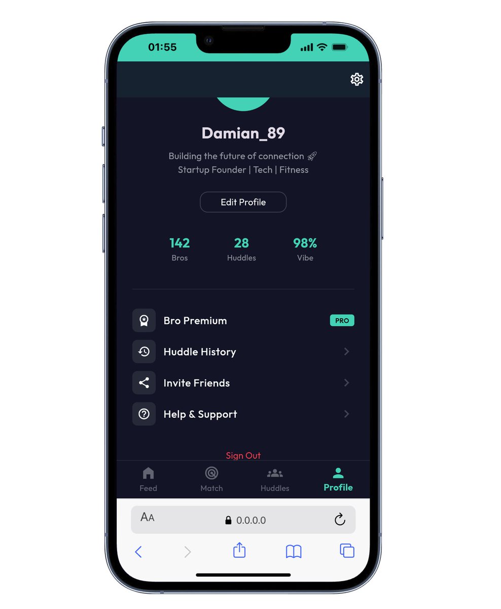 Adam_Dono_'s tweet photo. Building BRO: Where Guys Actually Connect

I'm 8 weeks away from launching my first consumer app, and I'm building it completely in public.

📱 What is BRO?

BRO is a location-based voice platform that connects guys in real-time based on shared interests and what they're actually into not profiles, follower counts, or status.

Think: A digital barbershop meets your best group chat.

🎯 The Opportunity:

Professional networking is broken for our generation:
• LinkedIn is for job hunting, not real connections
• WhatsApp groups go silent after a week
• Coffee meetings take 2 weeks to schedule
• You're surrounded by people, but don't know who to actually talk to

We're solving for spontaneous, high quality connections.

💡 How It Works:

1. Open the app → Pick your vibe (Business, Sports, Tech, Fitness)
2. Get matched with a Bro nearby or globally who's online right now
3. Voice chat, text, or join group "Huddles" (up to 5 people)
4. Post to the Feed: "Launching my SaaS next week, who wants to review?"

Real-time. Real people. Real conversations.

🔒 Quality Control:

• Post-interaction ratings (toxic users auto-banned)
• 16+ verification
• Community moderation

🛠️ Tech Stack (For the Builders):

• Flutter (iOS + Android from one codebase)
• Supabase (PostgreSQL + real-time + PostGIS for location)
• ZegoCloud (voice infrastructure)
• PayStack/Stripe (payments)

📊 Why I'm Building This:

I've lived in 3 cities in 5 years. Every time I move, I ask the same question:

"Where are the guys who are building, training, and actually doing things?"

BRO is the answer I wish I had.

🌍 The Plan:

• Week 1-4: MVP (Onboarding, Feed, Voice)
• Week 5-8: Beta (100 users in Joburg, CT, Durban)
• Week 9-12: Public launch (South Africa → Global)

I'm sharing everything:
✅ Weekly code updates
✅ User interviews
✅ Revenue numbers
✅ Failures and pivots