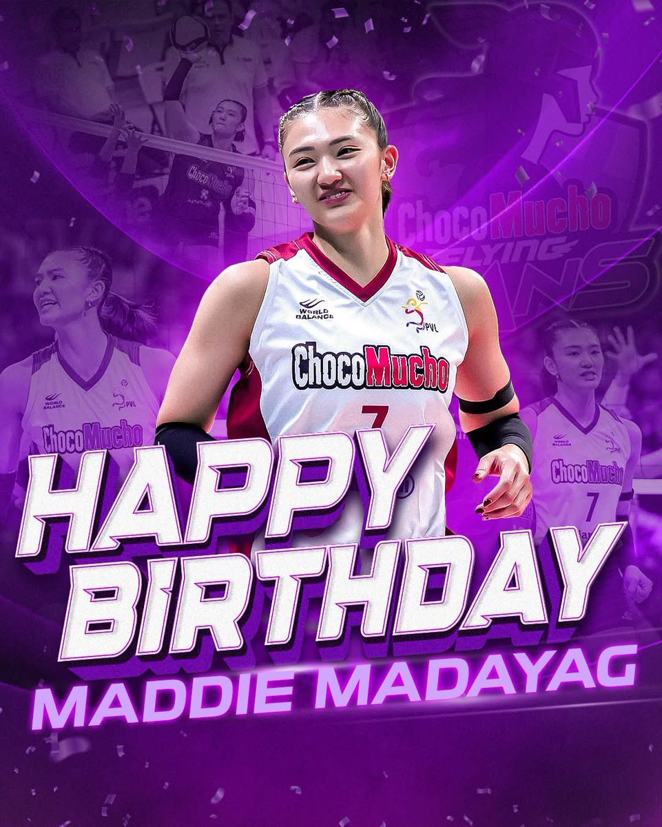 CMFlyingTitans's tweet image. To the fierce Flying Titan herself, Maddie Madayag—happy birthday! 💜 Keep shining and slaying the world! 

#CMFT #ChocoMucho #TitanPride