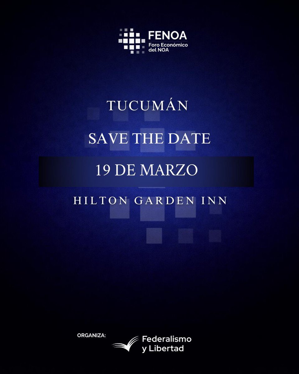 FENOA es el evento socioeconómico empresarial más importante del Norte argentino.
Un espacio de encuentro entre empresarios, dirigentes, referentes institucionales y formadores de opinión para discutir los desafíos estratégicos de la Argentina y la región
📅 19 de marzo
📍 Hilton