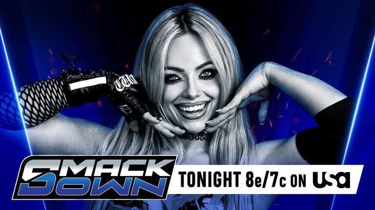 JoshiRakes44108's tweet photo. The card for tonight’s SmackDown...

- Drew McIntyre appears
- Liv Morgan is advertised
- RHIYO vs Giulia &amp; Kiana James (Tag Titles)
- Lash Legend vs Tiffany Stratton vs Chelsea Green (EC Qualifier match)
- Aleister Black vs Solo Sikoa vs Randy Orton (EC Qualifier match) https://t.co/FTgYbbXiMK