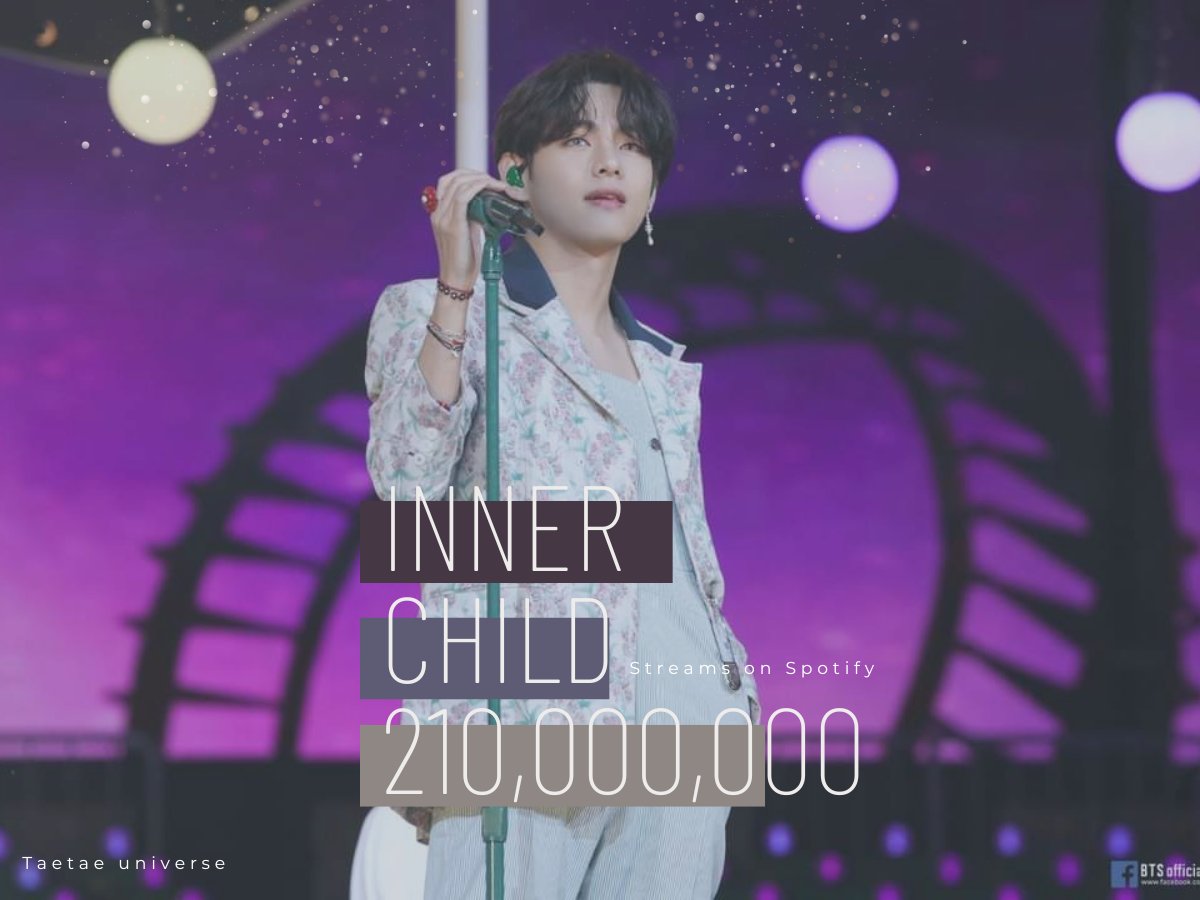BTSV_JPN's tweet photo. 【Spotify】
テヒョンさんの「Inner Child」が、Spotifyでのストリーミング数 210,000,000回を達成しました🎠
テヒョンさん、おめでとうございます🥳
引き続きどうか熱心なストリーミングをお願い致します🙏💜
#キムテヒョン
#BTSV
#V_InnerChild https://t.co/9Q54FS5ODB