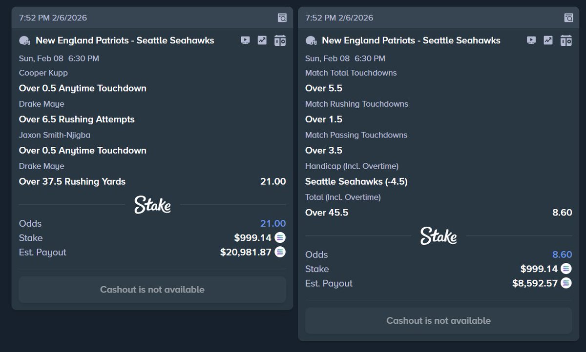 TheGambler1999's tweet image. Listen guys, I don't ever sports bet, nor do I know jack shit about it, but I trust @SchneckyIRL parley to hit, so I'm copying him. 

Retweet &amp;amp; Like if this hits, I'm tipping out $500 to one of you!