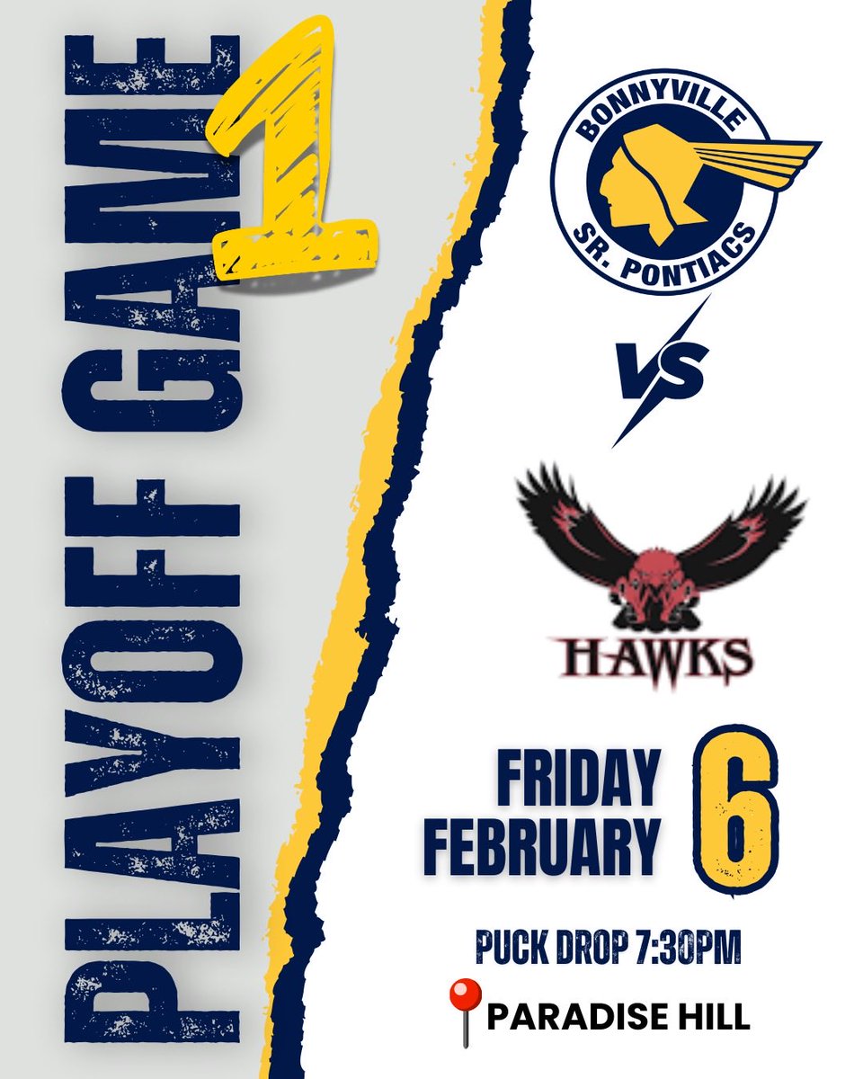 BonnSrPontiacs's tweet photo. Playoffs start night. Game 1 in P Hill. #goyaksgo #saskalta https://t.co/i3akLlUtyE