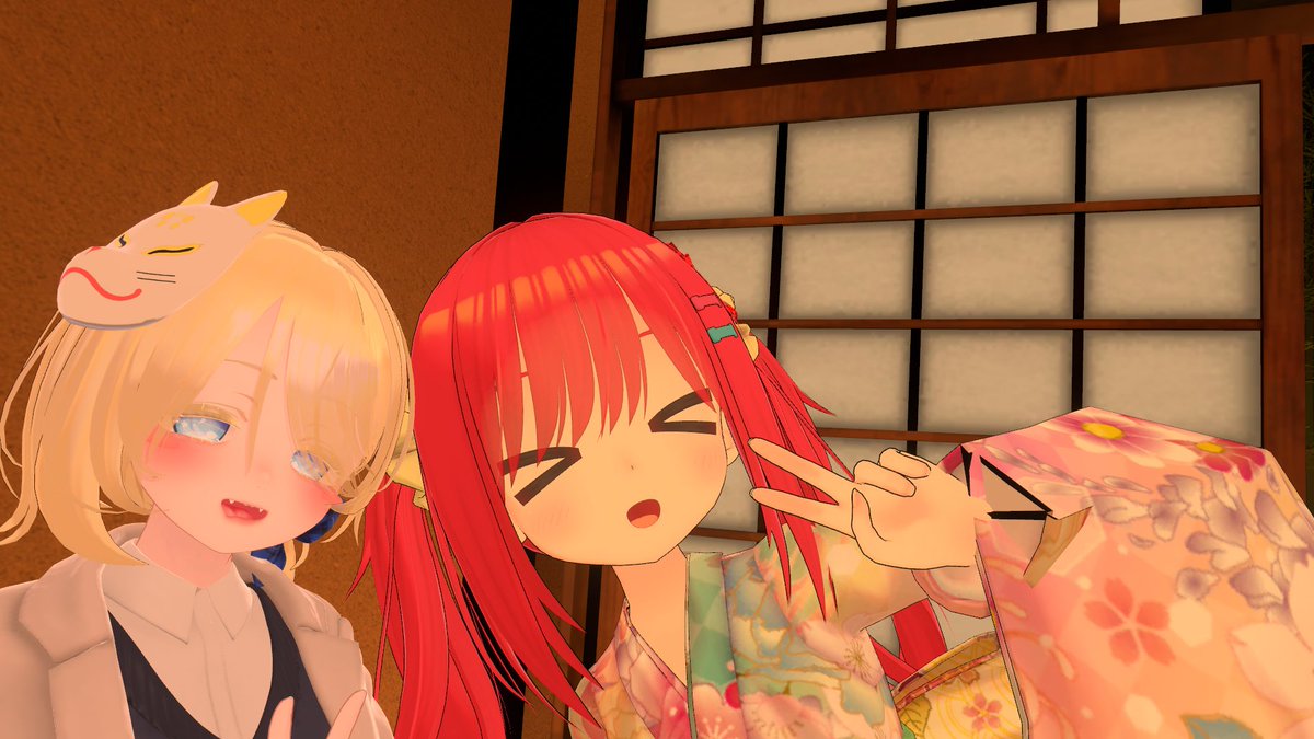 nyora_'s tweet photo. #VRCおうまがとき 
行ってました。なんだか一人ドギマギしてて思い返すと恥ずかしい。いやそれが楽しかったので…
ありがとうございました。 https://t.co/czi6UUe4Me