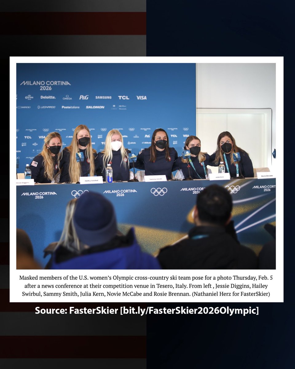 TogetherWeMask's tweet photo. 2026 Cross Country Ski @TeamUSA members #MaskUp &amp; stay outside of the Olympic Village. Nathaniel Herz @FasterSkier reports
Coach Kristen Bourne said that their “top priority is making sure our athletes and staff stay healthy for the entirety of the Games.”
https://t.co/6Cn0jFASMu https://t.co/GhQ1CUuoMM