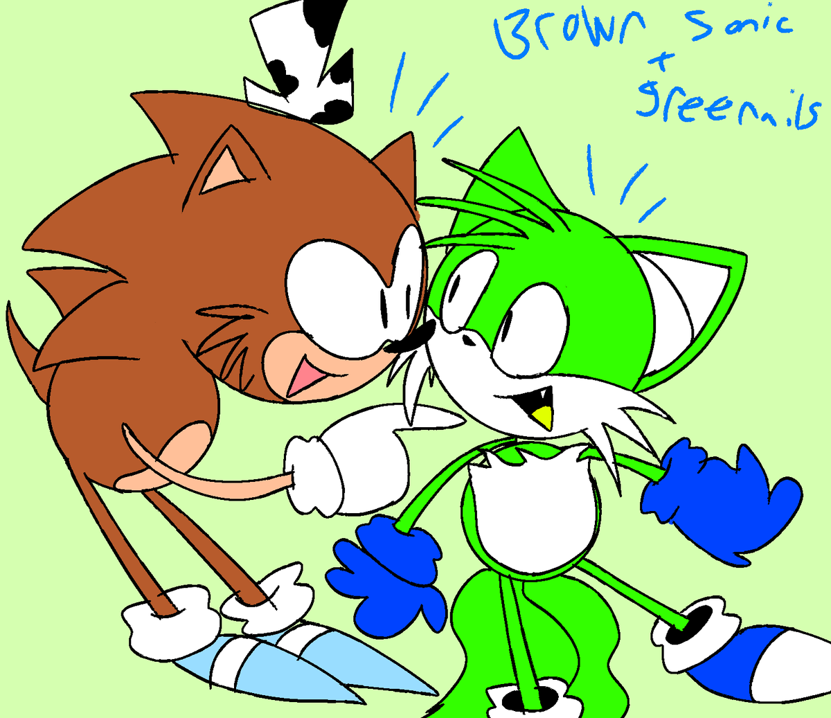 HalNathani44911's tweet photo. meet GREENAILS my PAL BEST FRIEND #blails #Sonicoc https://t.co/l9AmEmMNbx