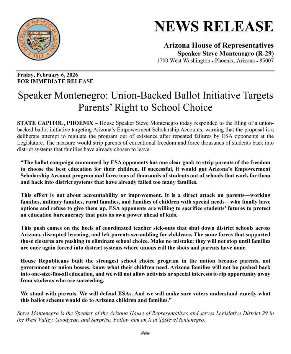 Arizona House Republicans tweet media