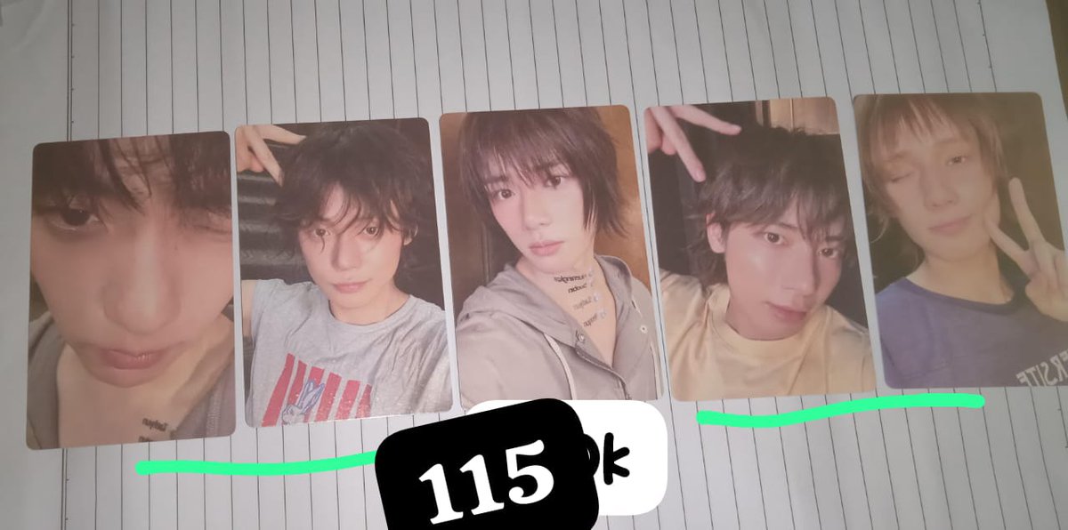 #wts #txt #photocard #soobin #yeonjun #beomgyu #taehyun #hueningkai 

> price excl admin oren &amp; biaya 1.250
> packing 1k aja
> no sensitive buyer please