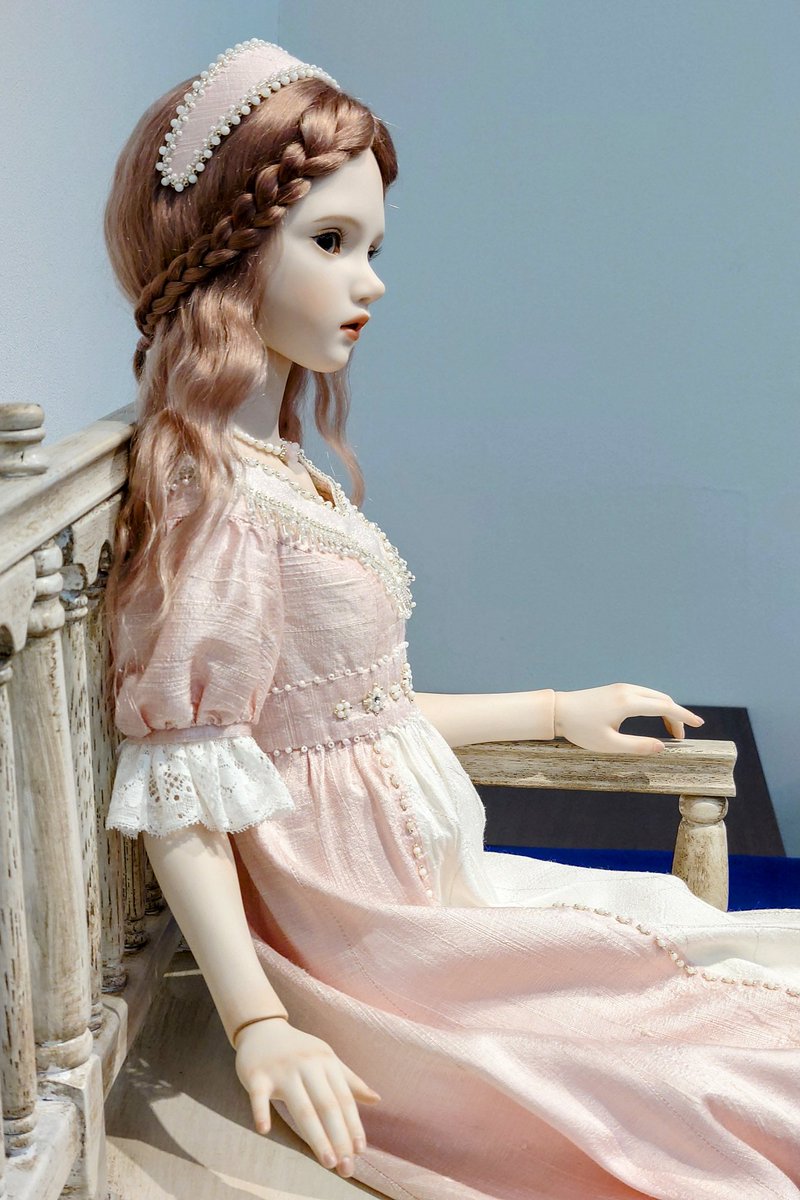 創作人形　少女　ラヴァンド　2024年製作 展示最終日のお知らせ】 有楽町交通会館で開催されている #クラフト