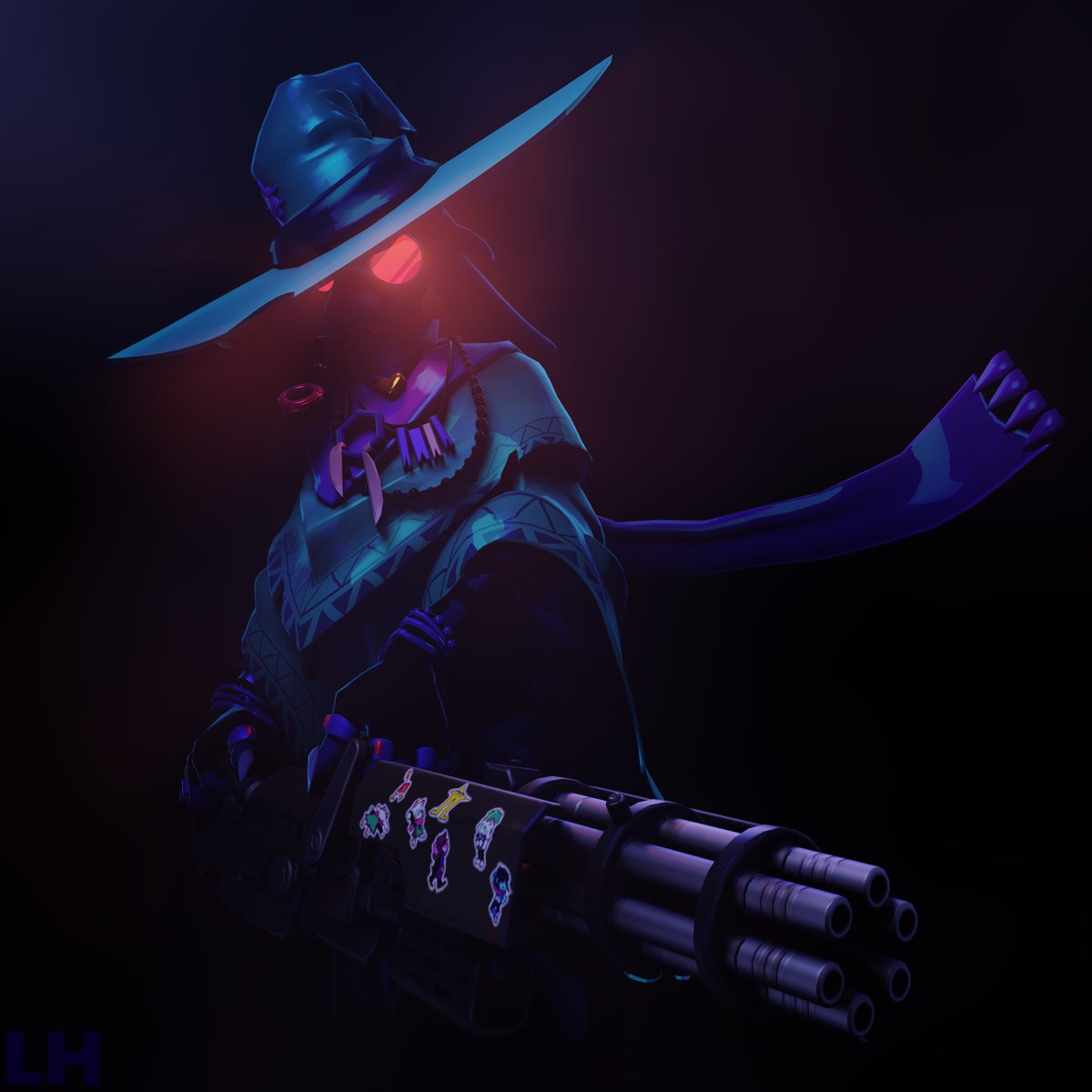 LoganHome_'s tweet image. Ralsei with a gun. #DELTARUNE #Ralsei