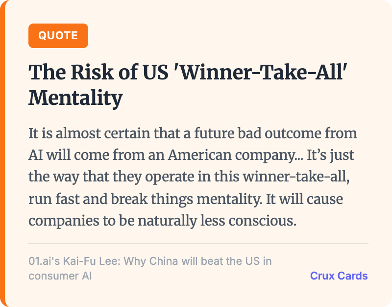 we need to define "bad outcome" - if it can be corrected quickly, then it is a learning experience

the silicon valley's moat is speed of learning