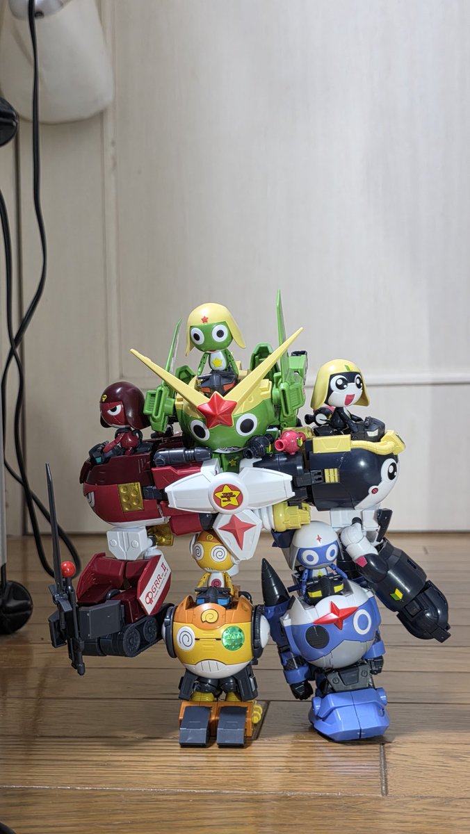 ケロロ軍曹プラモコレクション 究極合神ゴッドケロン 5体が合体して