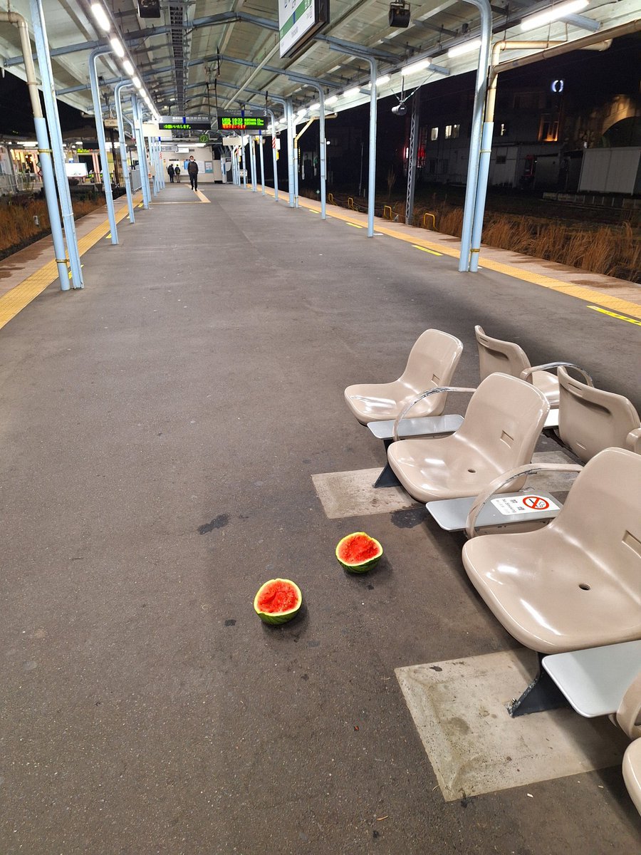 だれか横須賀駅のホームでSuica落としてるよ
