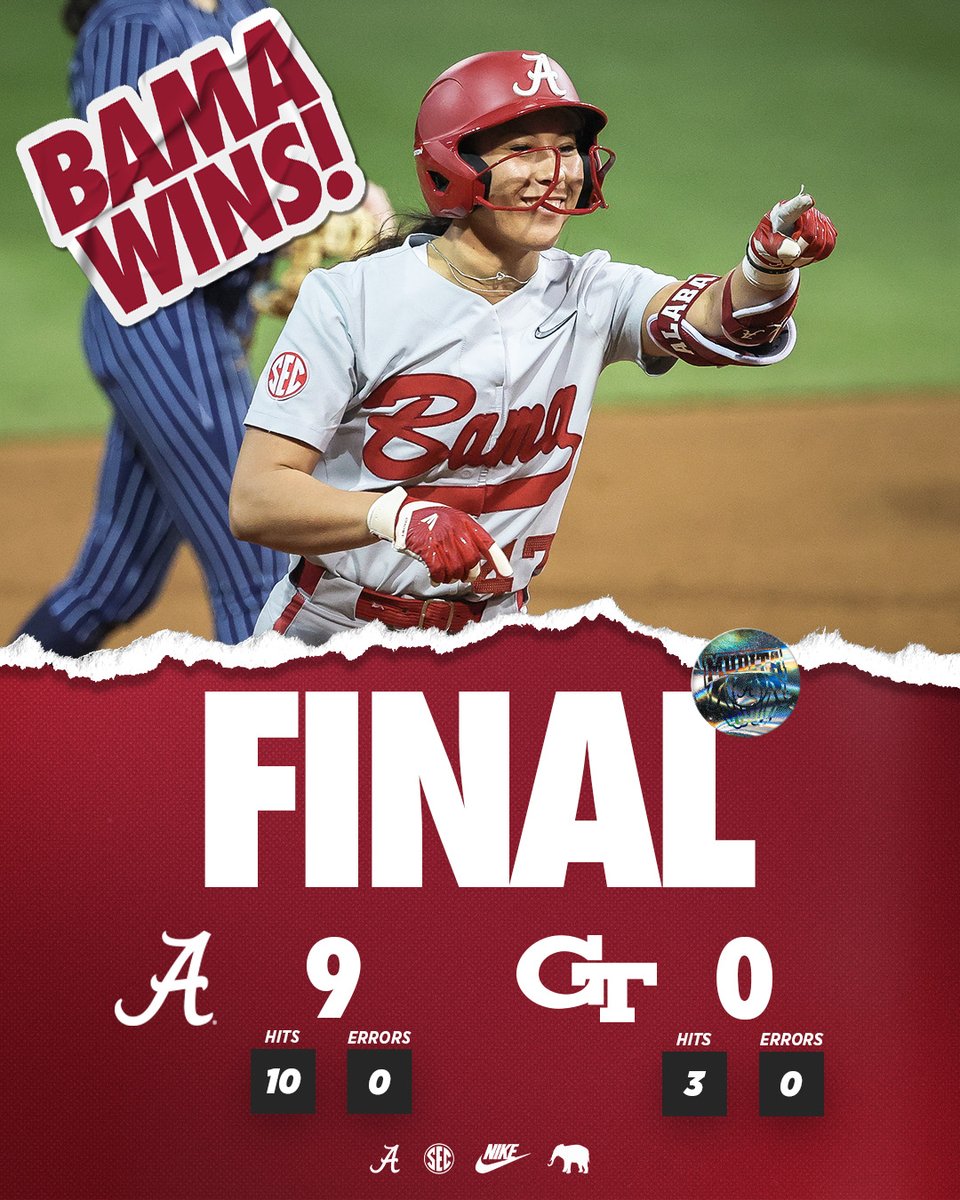 Alabama grabs the shutout win under the lights Friday night in Atlanta💡

The Crimson Tide closes out its weekend at the Buzz Classic Saturday against Villanova (12:30 p.m. CT) and Georgia Tech (3 p.m. CT)

#Team30 #RollTide