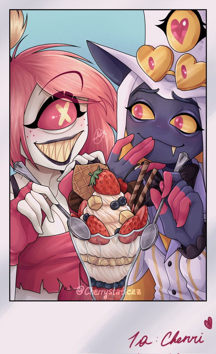 cherrystaticzz's tweet photo. First post on this new acc! I'll try to be more consistent with my posts. 

#HazbinHotelFanart #digitalart #opencommissions #ibisPaintX https://t.co/8q4ZcKEYuk