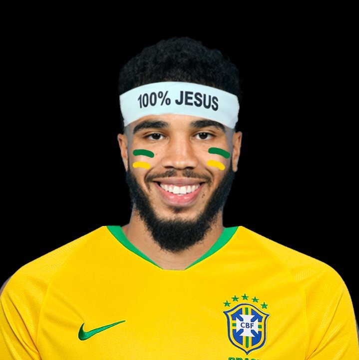 JT_WRLD's tweet photo. @celtics @nemi1599 @NBABrasil @tdgarden happy ending: the whole is Brasil https://t.co/Wu13pkTOtt