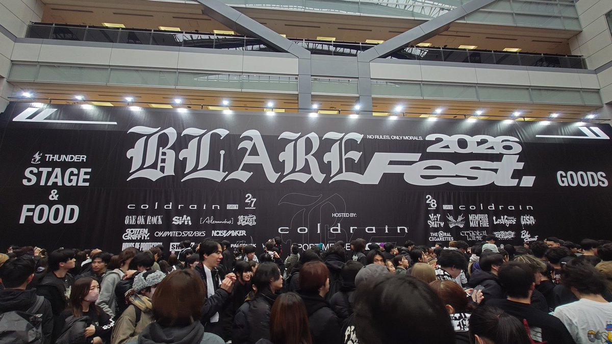 MWAM_NieR's tweet photo. BLARE FEST.2026
Day1

#coldrain
#BLAREFEST
#ブレアフェス https://t.co/AExXh9vnQc