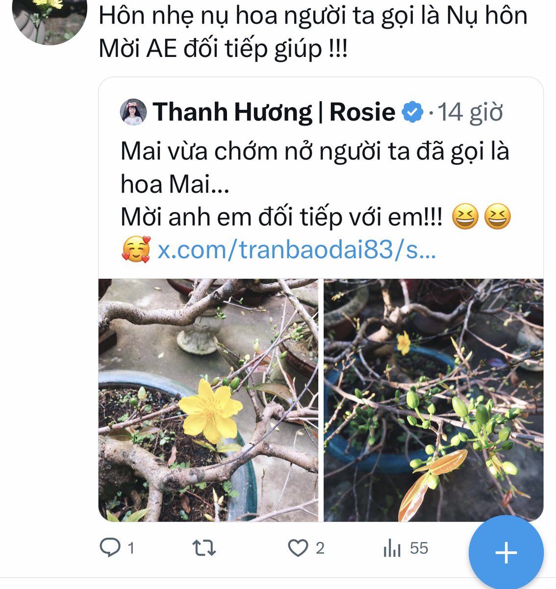 thanhhuongrosie's tweet photo. Bình minh ơi dậy chưa, mời đối tiếp với Hương một câu😂

Nhớ người con gái tên Hương, người ta gọi là Nhớ Thương😆
.
.
#hanhtrinhbuildX 
#connectpeople
#connecttogether
#growtogether https://t.co/Jequ02XKDH