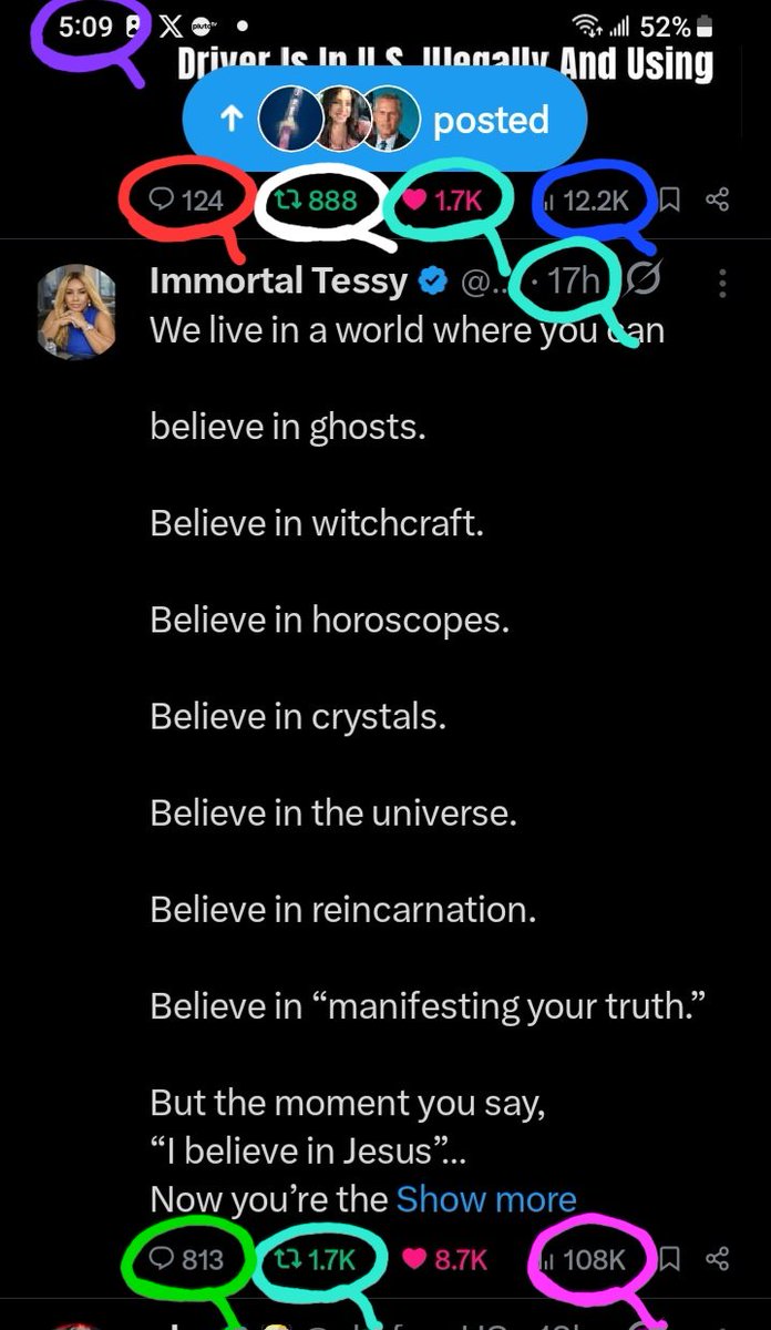 DeanDavis33's tweet image. 🐸1️⃣7️⃣ #Seventeen 
#WhatAreTheOdds 🪽
1️⃣2️⃣2️⃣ #OneTwoTwo 
1️⃣2️⃣4️⃣ #OneTwoFour 
5️⃣0️⃣9️⃣ #FiveZeroNine 
1️⃣0️⃣8️⃣ #OneZeroEight 
8️⃣1️⃣3️⃣ #EightOneThree 
8️⃣8️⃣8️⃣ #EightEightEight 🐇