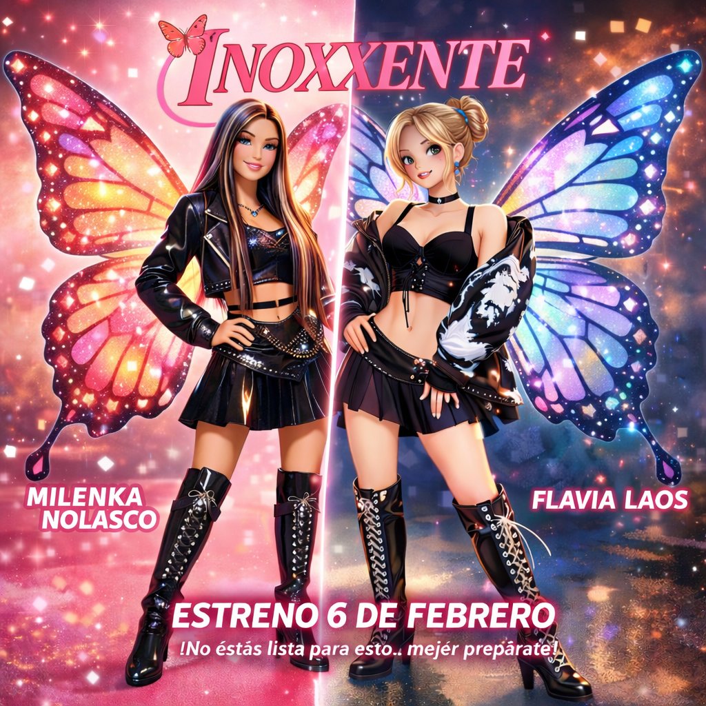 🎉ESTRENO DE "INXXXCENTE"🎉
💖MILENKA NOLASCO&amp;FLAVIA LAOS💖
📆 VIERNES 06 DE FEBRERO 📆
✅ KICK: milenkanolasco ✅
#Inoxxxentexmyf 
#INXXXCENTEMilenkaFlavia