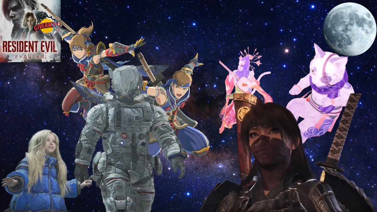 RE9 !GIVEAWAY. NEW DEMOS AND NIOH 3!!! 

youtube.com/@brutan111 
tiktok.com/@brutan111/live 
kick.com/brutan111 
twitch.tv/brutangaming111